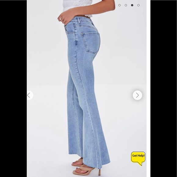 FOREVER 21 High Rise Flare Jeans NWT - Picture 3 of 3